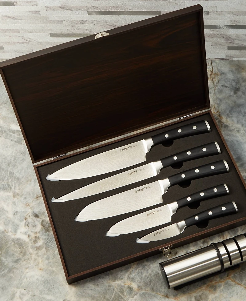 BergHOFF Antigua 5 Piece Knife Set with Case