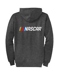 Nascar Classics Men's Heather Charcoal Full-Zip Hoodie