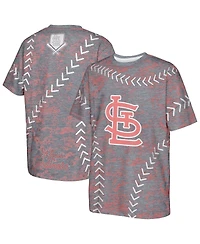 Outerstuff Big Boys and Girls Navy St. Louis Cardinals Slide Score Bold T-Shirt