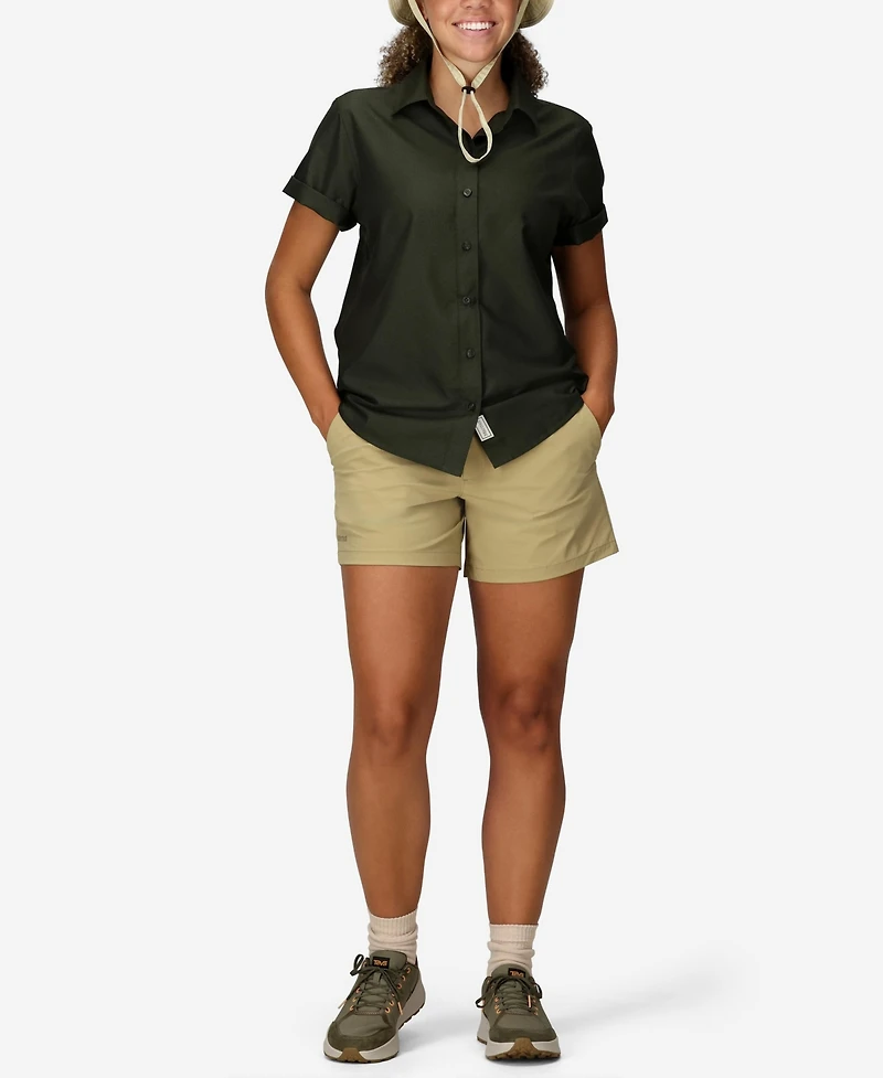 Marmot Women's Air Exchange Short Sleeve Camp Collar Shirt