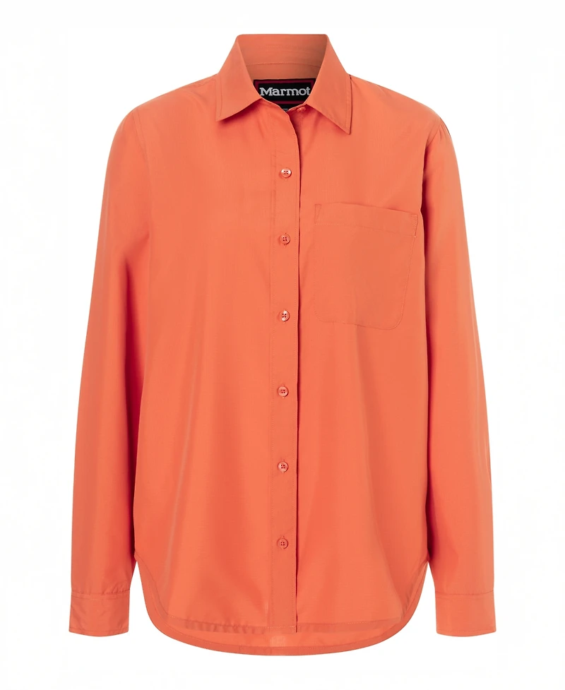 Marmot Women's Air Exchange Upf 40 Ls Classic Collar Shirt