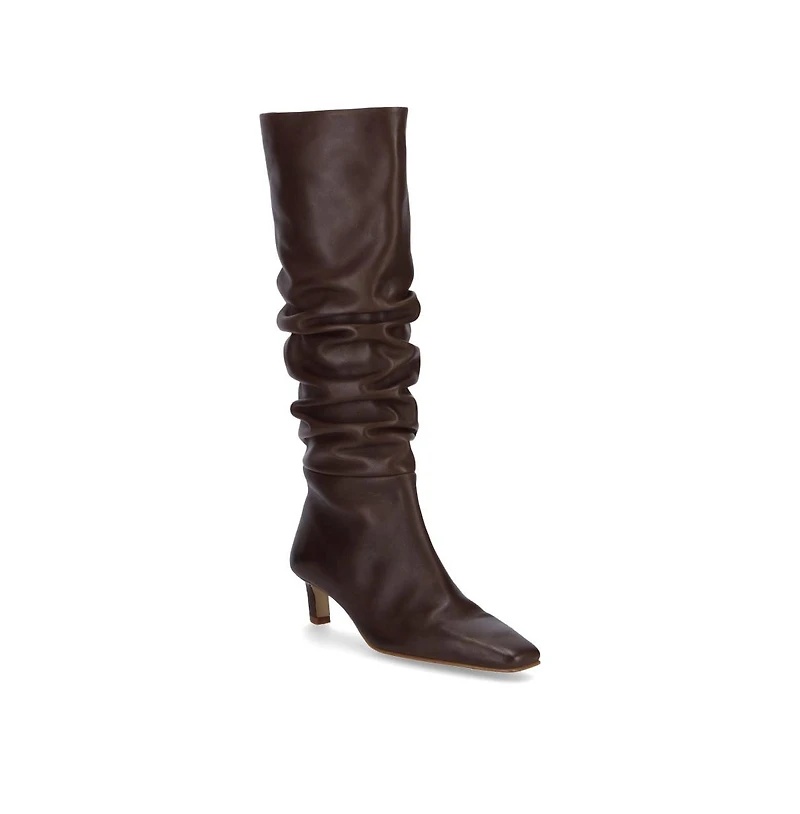 Kalila Brown Leather Boots