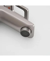 Single-Handle Single-Hole Bathroom Faucet Spot Resist Brushed Nickel