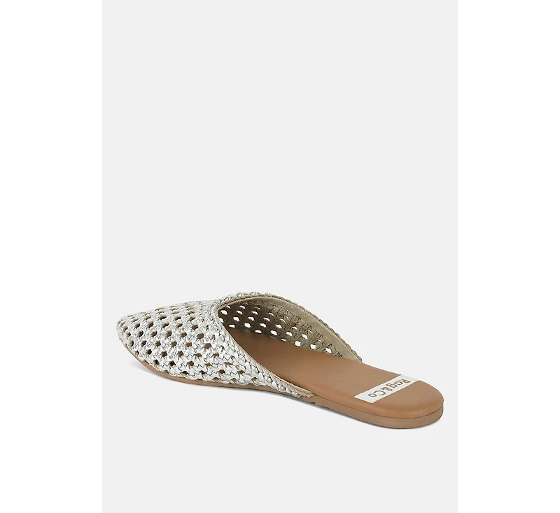 Wendigo Woven Real Leather Mules