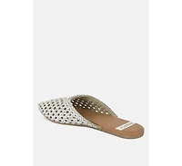 Wendigo Woven Real Leather Mules