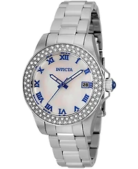 Invicta Women's 36069 Angel Quartz 3 Hand White Dial Watch