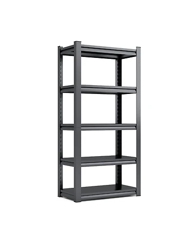 72"H 5 Tier Metal Shelves for Storage Garage Shelving 2000LBS Heavy Duty Storage Shelves Adjustable Garage Shelf Industrial Shelving Unit Storage Util