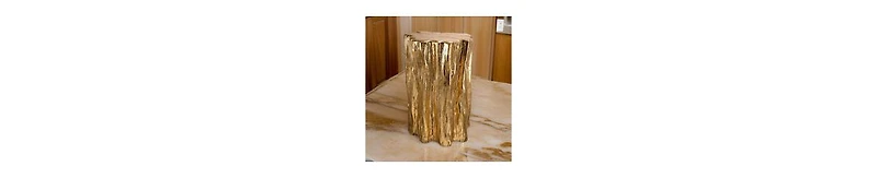 Magnesium Accent Stool Table – Rustic Tree Trunk Design