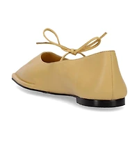 Sway Vanilla Leather Ballet Flats
