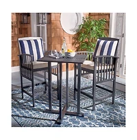 Pate 3 Pc Bar Height Outdoor Bistro Set