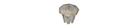 Farmhouse Side Table – Handcrafted Mango Wood with Carved Octagonal Top