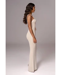 Jluxlabel Plus Black Moonrise Ribbed Maxi Dress