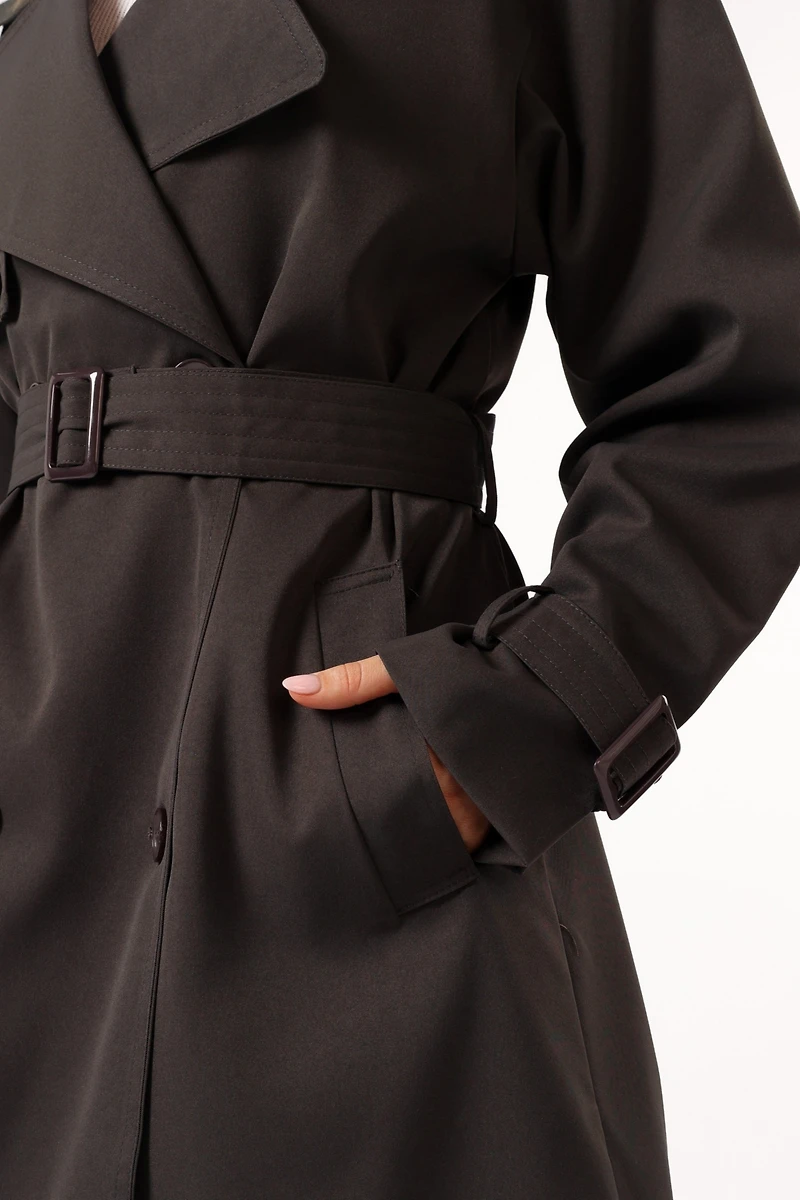 Petal and Pup Women's Billy Button Front Trench Coat