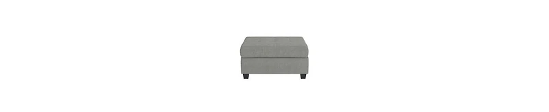 Solid Wood Ottoman – Microfiber Upholstery with Interior Storage