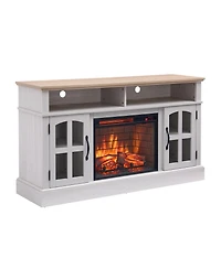Streamdale 58" Fireplace Tv Stand with 23" Electric Fireplace for TVs up to 70 Inch