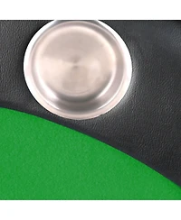 Streamdale Folding Poker Table Top for 10 Players Tri-Fold Texas Holdem Blackjack Casino Game Tabletop Green