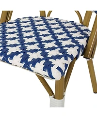 Streamdale French Cafe Style Aluminum & Rattan Outdoor Chair Set