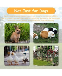 Dog Playpen Outdoor, 16 Panels Dog Pen 40" Height Dog Fence Exercise Pen with Doors for Large/Medium/Small Dogs, Portable Pet Playpen for Yard, Rv, Ca