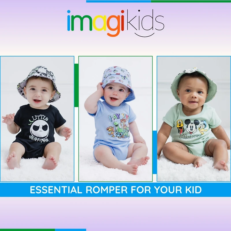 Disney Baby Boys Mickey Mouse Romper and Sunhat