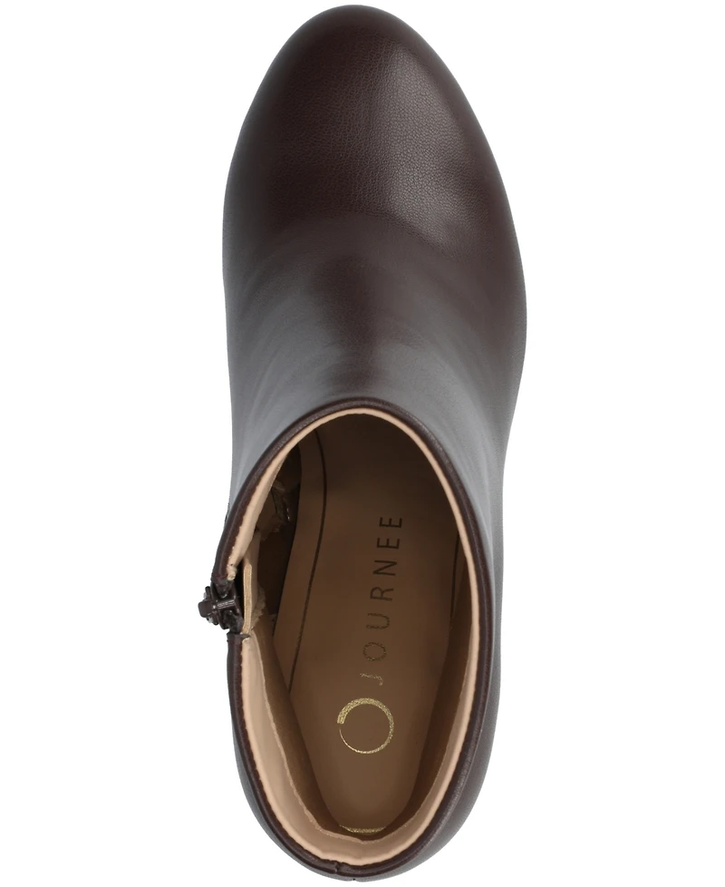 Journee Collection Women's Kit Zipper Comfort Dress Booties