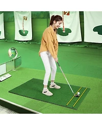 5 x 3 ft Artificial Turf Grass Practice Mat for Indoors and Outdoors