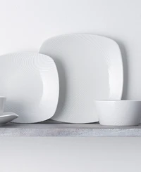 Noritake Colorscapes White-on-White Dune 4-Pc. Square Place Setting