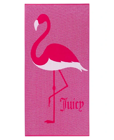 Juicy Couture Flamingo Cotton Beach Towel, 36" x 72"