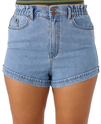 O'Neill Juniors' Tasia Stretch-Waist Denim Shorts