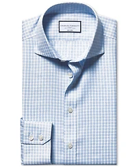 Charles Tyrwhitt Men's Slim-Fit Non-Iron Check Twill Dress Shirt