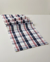 Tableau Sawyer Plaid Table Runner, 72" x 14"