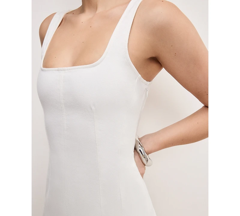 Good American Women's Denim Tank Mini Dress