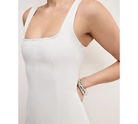 Good American Women's Denim Tank Mini Dress