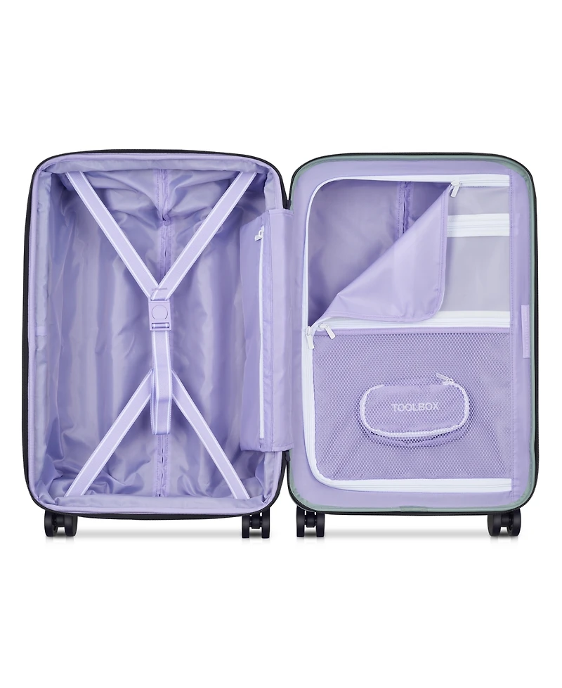 florence by mills x Delsey Paris 20" Spin Me Away Expandable Carry-On Spinner Upright