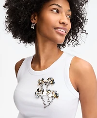 On 34th Women's Floral Paillette Tank Top, Exclusively at Macy's