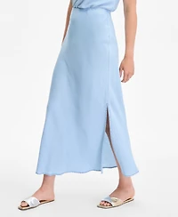 On 34th Women's Chambray Maxi Slip Skirt, Exclusively at Macy's