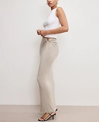 Good American Women's Stretch Jersey Maxi Skirt