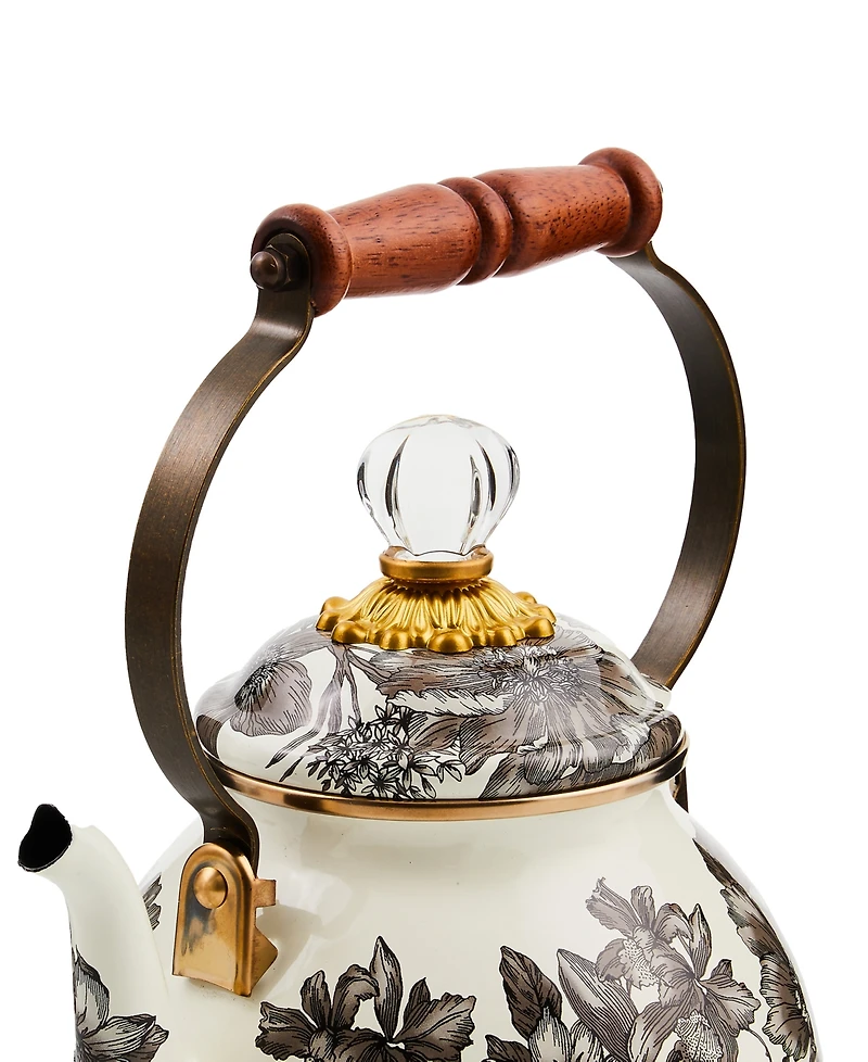 Mackenzie-Childs Sterling English Garden 2-Qt. Tea Kettle