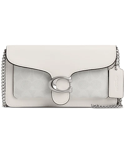 Coach Tabby Chain Clutch in Signature Canvas