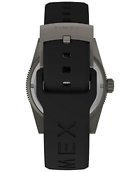 Timex Men's Analog Black Rubber Strap Watch, 41mm