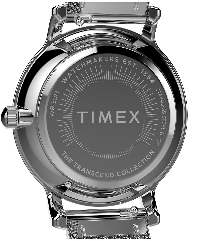 Timex Women's Analog Silver-Tone Stainless Steel Watch, 31mm