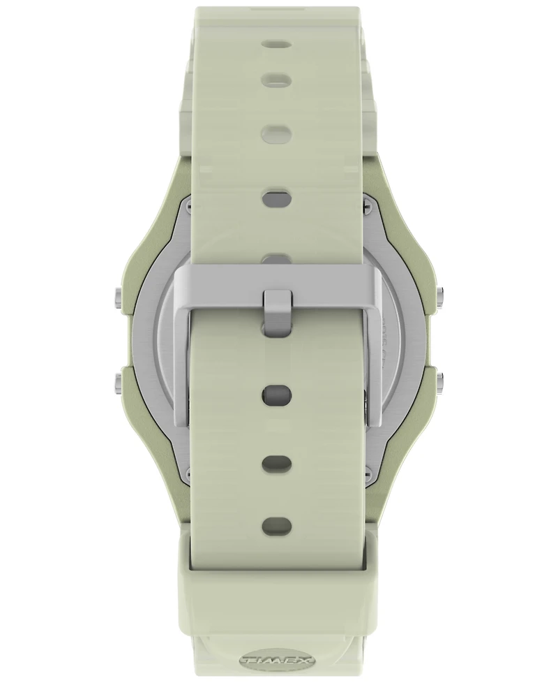 Timex Unisex Digital Yellow Resin Strap Watch, 34mm