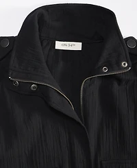 On 34th Women's Cotton Gauze Cropped Jacket, Exclusively at Macy's
