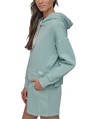 Dkny Sport Women's Cotton Embroidered Logo Pullover Hoodie