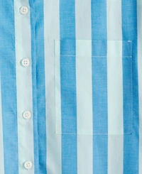 On 34th Women's Cotton Striped Short-Sleeve Shirt, Exclusively at Macy's