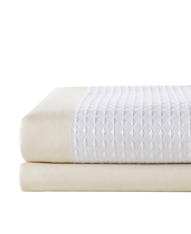 Madison Park Spa Waffle 3M-Scotchgard Shower Curtain