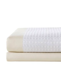 Madison Park Spa Waffle 3M-Scotchgard Shower Curtain