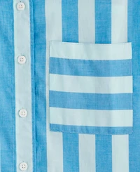 On 34th Women's Striped Long-Sleeve Shirt, Exclusively at Macy's