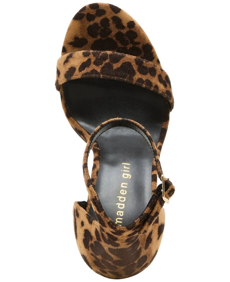 Madden Girl Sasha Two-Piece Block-Heel Dress Sandals