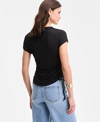 I.n.c. International Concepts Women's Side-Tie T-Shirt