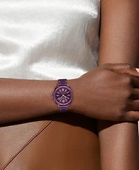 Coach Women's Kitt Ionic Plated Purple Steel Bracelet Watch, 34mm